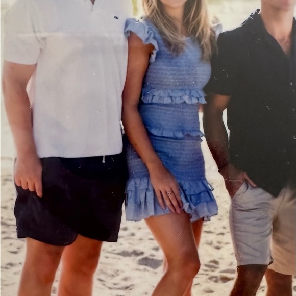 Love shack fancy blue smocked mini dress - Picture 2 of 2